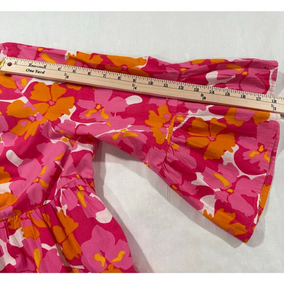 Charlie Paige Floral Dress Pink and Orange Size Large (042) - Picture 9 of 10